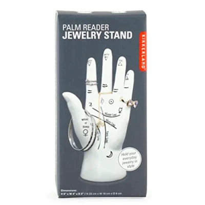 Obrázek KIKKERLAND JK17 Palm Reader Schmuckständer, Weiß