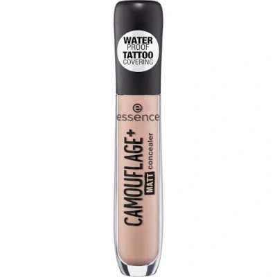 Obrázek essence CAMOUFLAGE+ MATT concealer, č. 20, nude, matná, veganská, bez oleje, voděodolná, alkoholu, 1 balení (5 ml)