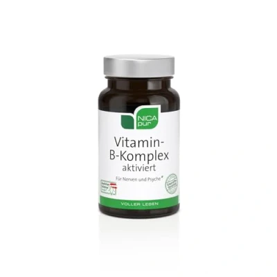 Obrázek NICApur® Aktivovaný komplex vitamínů B Pro nervy a PSYCHE všech 8 ve vysokých dávkách vysoká biologická dostupnost 60 kapslí