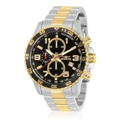 Obrázek Invicta Specialty ušlechtilá ocel pánský quartzový hodinový strojek 45 mm, Dvoubarevné / černé, Hodinky