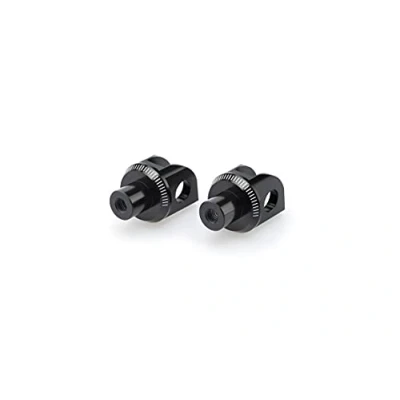 Obrázek Puig Fussrasten Adapters Set Fahrer 6449N für Kawasaki Er 6F 06 16&#039;, 6N 05&#039; Ninja 250R 08&#039; 12&#039;, Schwarz