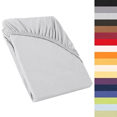 Obrázek prostěradlo na topper, napínací prostěradlo, kontinentální postel, jersey z bavlny, pro postele, 160 g/m2, CelinaTex Perla, toppery