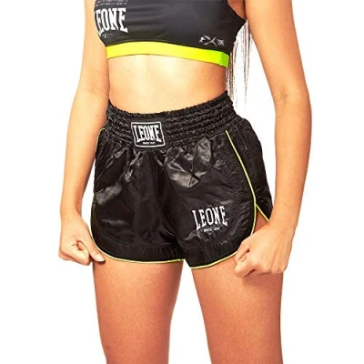 Obrázek LEONE 1947, Basic W Kick Thai Shorts, Frau, Schwarz, L, AB801