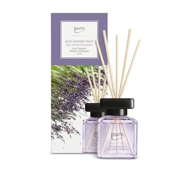 Obrázek ipuro Essentials pokojová vůně Lavender Touch 50 ml osvěžovač prostoru s levandulí, citrusy, květy, mátou a pižmovou vůní difuzér hůlkami vzduchu do bytu