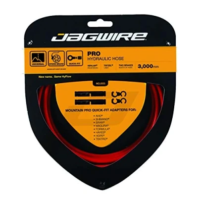 Obrázek Jagwire sada brzdového vedení Hyflow (Teflon/kevlar) 3000mm hadic, červená, 3 m