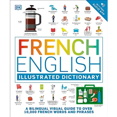 Obrázek French English Illustrated Dictionary: A Bilingual Visual Guide to Over 10,000 Words and Phrases
