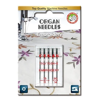 Obrázek ORGAN NEEDLES Jehla strojní 547000BL, stříbrná, velikost 75/90, 5