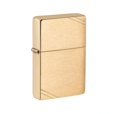 Obrázek Zippo 240 zapalovač 60000808 Classic Vintage benzínový zapalovač, mosaz, kartáčovaný Brass w slashes