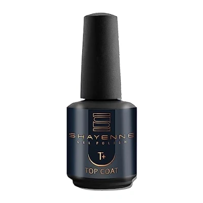 Obrázek Shayenne Top Coat 15 ml vrchní lak s vrstvou potu UV LED na nehty Polish Gel Shellac Shine gelový