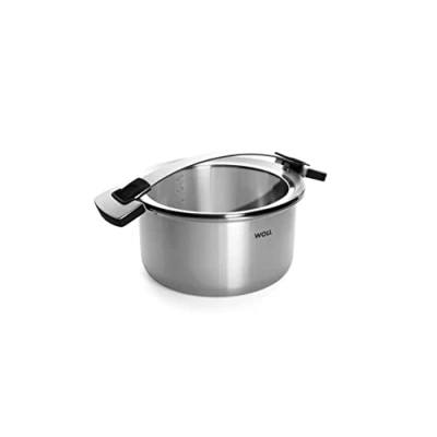 Obrázek Woll Hrnec na vaření s poklicí Concept pro indukční, Ø 24 cm, výška 13,5 6,0 l vhodný všechny typy sporáků, ušlechtilá ocel, do trouby až 220 , stříbrný