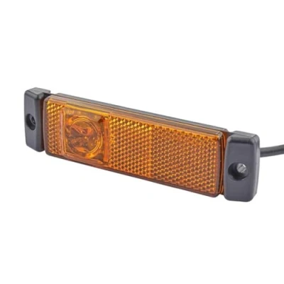 Obrázek HELLA 2PS 008 645 011 Boční obrysové světlo přívěs karavan LED 12V šroubové připojení/montáž CCC/ADR/GGVS kabel: 1500 mm Konektor: otevřené konce kabelu