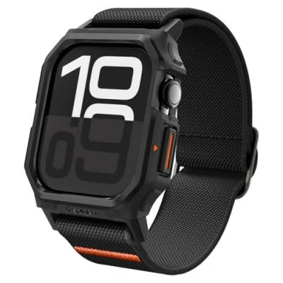 Obrázek Spigen Lite Fit Pro pouzdro s řemínkem kompatibilní Apple Watch 10 46 mm (2024) matná černá, Klasické