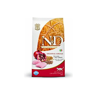 Obrázek N&amp;D Low Grain Cat Adult Chicken &amp; Pomegranate 1,5kg