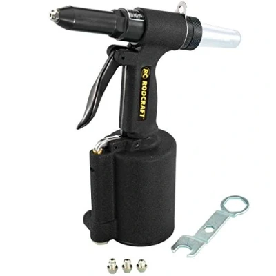 Obrázek Rodcraft RC6700 pneumatická nýtovací pistole, sací síla 8,8 kN, pro standardní nýty z měkkých kovů, jako je měď, hliník 2,4 5 mm, se sběrnou nádobkou na odtržené