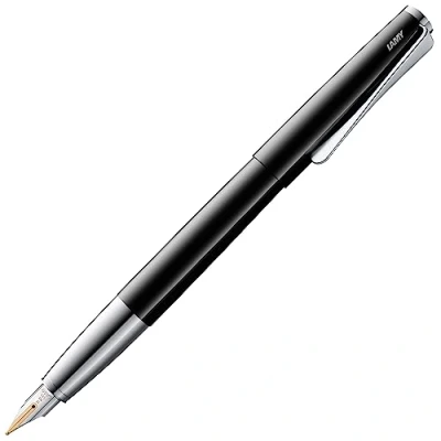Obrázek Lamy studiové pero pianoblack univerzální plnicí v elegantním pouzdru z celokovu 14 kt zlaté pero, částečně platinované &amp; šířce linky B vč. inkoustové kazety T 10 modré