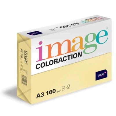 Obrázek Image Coloraction barevný kopírovací papír Desert/žlutá 160 g/m2 A3 balení na 250 listů