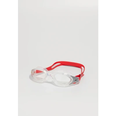 Obrázek Speedo Unisex Biofuse 2.0 plavecké brýle pro dospělé Patentované jednoduché přizpůsobení proti zamlžení Vodotěsné Vylepšené komfortní brýle, Fed Red/stříbrná/Clear, jednotná velikost