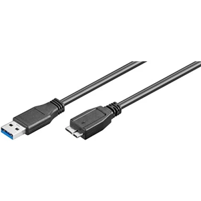 Obrázek Připojovací kabel USB 3. 0 konektor A na Micro B, černý, 3 m, Good Connections®