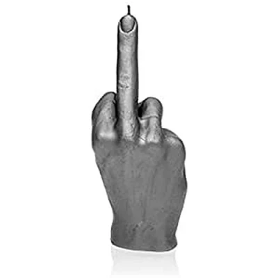 Obrázek Candellana Candles Middle Finger Candle Gray,