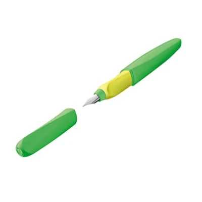 Obrázek Pelikan 807302 plnicí pero Twist neonově zelená, M, univerzální pro praváky i leváky, 1 kus (balení ks)
