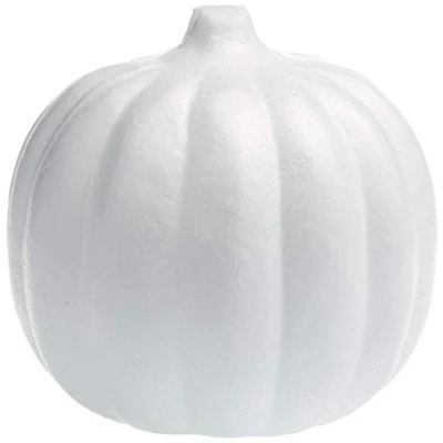 Obrázek Rayher Polystyrenová dýně, bílá, nemalovaná, Ø 16 cm, polystyren, dýně umělá, 3346600