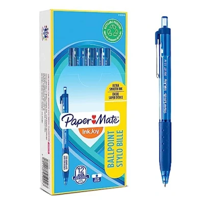 Obrázek PAPER MATE InkJoy 300RT kuličkové pero střední hrot (1,0 mm) modrá 12 kusů