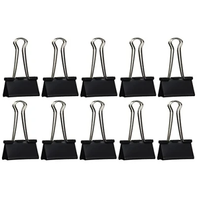 Obrázek Rapesco FBC410B1 41 mm Foldback svorky, černé, 10 kusů