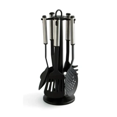 Obrázek Quid Set mit 5 Gadgets Edelstahl + Nylon Halterung Cambria, Kunststoff, Schwarz, 5.36 cm