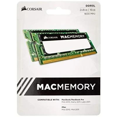 Obrázek Souprava Corsair CMSA16GX3M2A1600C11 SO DIMM Apple Mac 16 GB (2x8 GB) (certifikace DDR3L 1600Mhz CL11 1,35 V Apple)