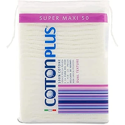 Obrázek Cotton Plus Super Maxi, ideal für die Reinigung des Gesichts 50 Stück