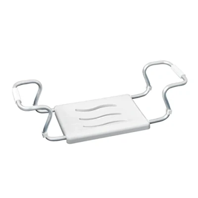 Obrázek Wenko Bath Seat Secura White Extendable, 120 kg nosnost, plast, 55 65 x 18 26 cm, bílá