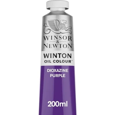 Obrázek Winsor &amp; Newton 1437229 Winton, jemná kvalitní olejová barva 200ml tuba s rovnoměrnou konzistencí, odolná vůči světlu, vysoká krycí schopnost, bohatá na barevné pigmenty dioxazin purpurová