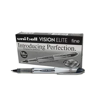Obrázek Uni Ball UB200 Vision Elite kuličkové pero 0,8 mm špička 0,6 šířka čáry 12 kusů černé