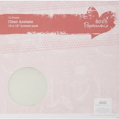 Obrázek Papermania 12 x Zoll, Acetat Blatt, 10 Stück