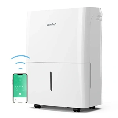 Obrázek Comfee Odvlhčovač vzduchu 16 l, velikost prostoru cca 80 m3 (32 m²), chytrý modul, časovač 24H, nádrž na vodu 3 kompatibilní s aplikací, bílá, MDDF 16DEN7 WF