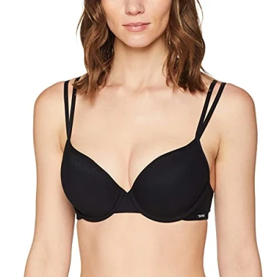 Obrázek SKINY Dámská podprsenka / s kosticemi Essentials Women 1411/1412/2369 Da. Miska (další barvy), černá