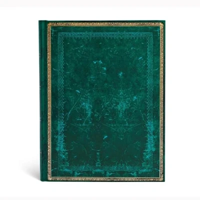 Obrázek Paperblanks Old Leather Classics Faux kůže Viridiánově zelená poznámkový blok ultra linkovaný, (230 x 180)