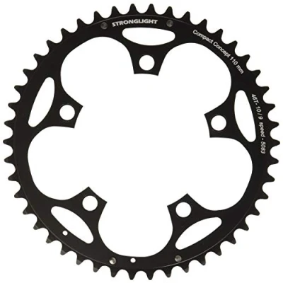 Obrázek Stronglight Unisex řetězový převodník pro dospělé 07327430 převodník, černý, 46 zubů