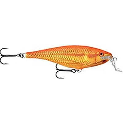 Obrázek Rapala Rybářská návnada Super Shad Rap Rybářské doplňky s tělem balzáku sladkovodní na pavouky hloubka náběhu 1,5 2,7 m Rybí 14 cm, 45 g Vyrobeno v Estonsku zlatá rybka