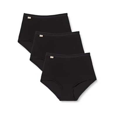 Obrázek Playtex Dámské maxi kalhotky Coton Stretch x3, černá