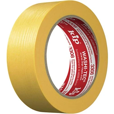Obrázek kip WASHI TEC Goldkrepp lepicí páska 36 mm x 50 m velmi tenká pro vnitřní i venkovní použití ostré barevné hrany bez podlití vysoká přilnavost