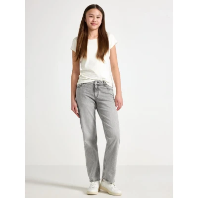 Obrázek Lindex Stella Džíny Straight Fit pro děti, Velikost: 128, Light grey