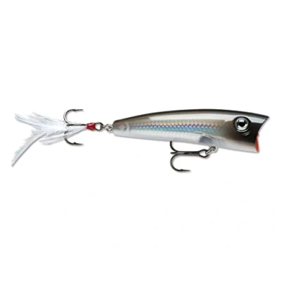 Obrázek Rapala X Rap Pop Angelköder Angelzubehör mit Großem Konkavem Kopf Süßwasser und Salzwasser Spinnköder Lauftiefe Topwater Fischköder 7cm, 11g Hergestellt in Estland Pearl Grey Shiner