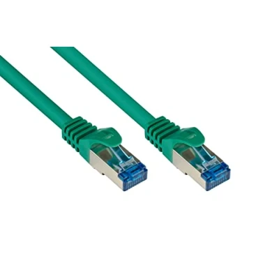 Obrázek Patchkabel, Cat. 6A, S/FTP, PiMF, bez halogenů, 500 MHz, zelená, 1 m, Good Connections®