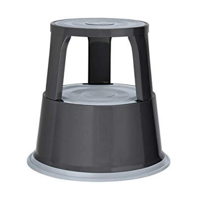 Obrázek Wedo Kovová stolička na kolečkách 212112, testováno TÜV a GS, výška 43 cm, nosnost 150 kg, šedá
