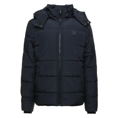 Obrázek Urban Classics Hooded Puffer Jacket Zimní bunda, Muži, Velikost: XL, Navy