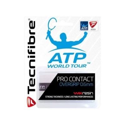Obrázek Tecnifibre 3dílné balení Contact Pro Overgrips v bílé barvě