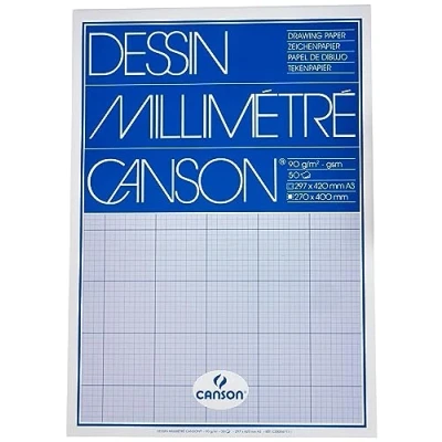 Obrázek Canson 200067111 Milimetrech Papír A3