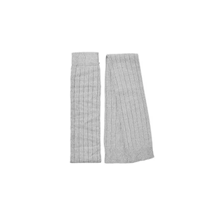 Obrázek ESPRIT Dámské Rib Legwarmer prodyšná regulace klimatu brání zápachu vlna ohřívače rukou tlusté návleky jednobarevné žebrované neprůhledné pro paže nebo nohy 1 pár, Šedá (light grey 3400)