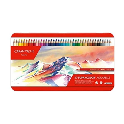 Obrázek Caran d&#039;Ache 3888.38 Supracolor Soft Pencils Assorted Colours (Tin of 80)